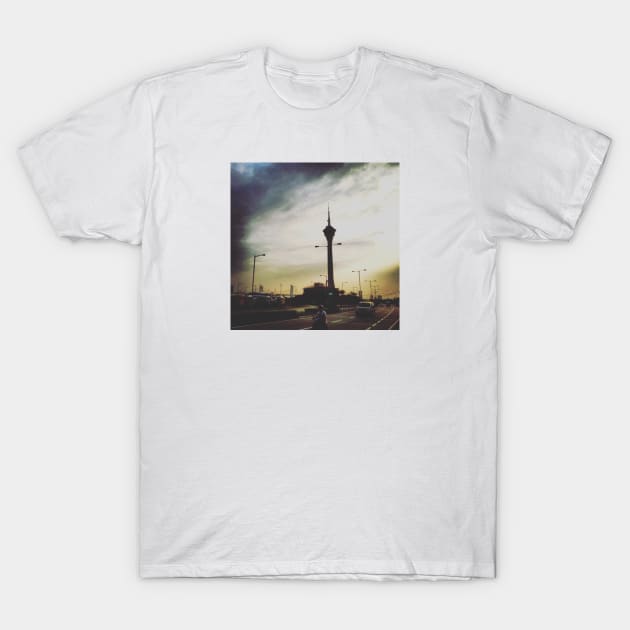 Sunset time of Macau tower TEE T-Shirt by sum1945